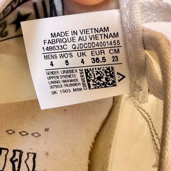 Converse Shoes Womens All Star Sneaker Rubber Clear Invisible Casual Sneaker - Picture 7 of 9